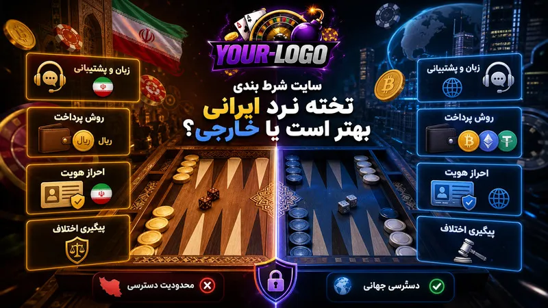 سایت شرط بندی تخته نرد ایرانی بهتر است یا خارجی؟